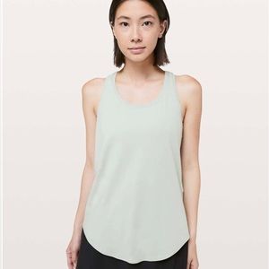 EUC Lululemon Love Tank *Pleated
 in heathered Jade Grey. Size 10/12